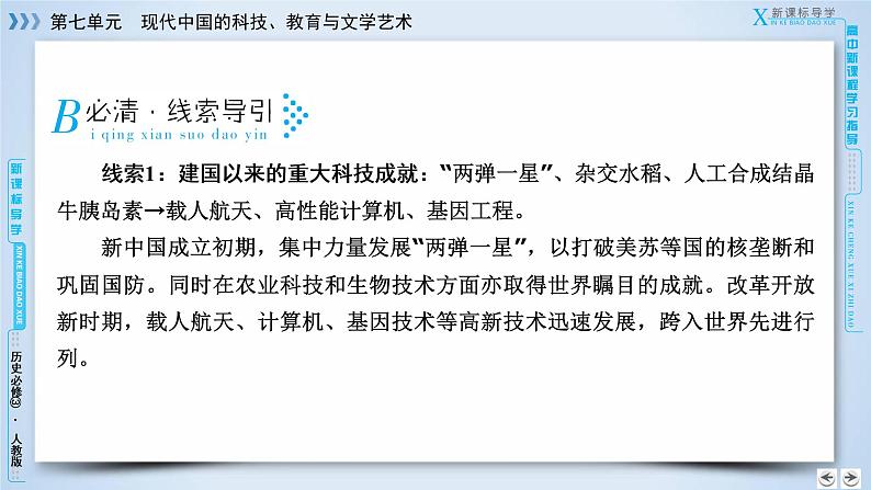 人教版历史必修三课件：第7单元　现代中国的科技、教育与文学艺术  单元总结703