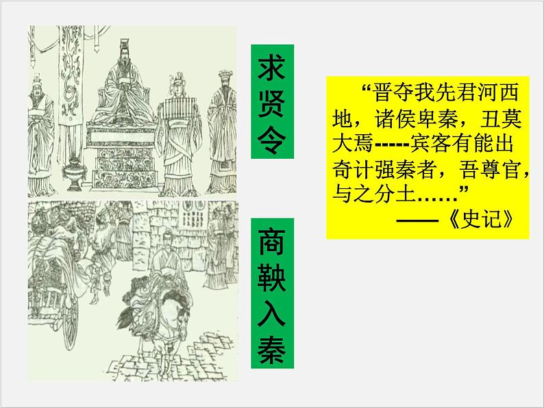 高中人教版历史选修一课件：2.2《“为秦开帝业”——商鞅变法》08