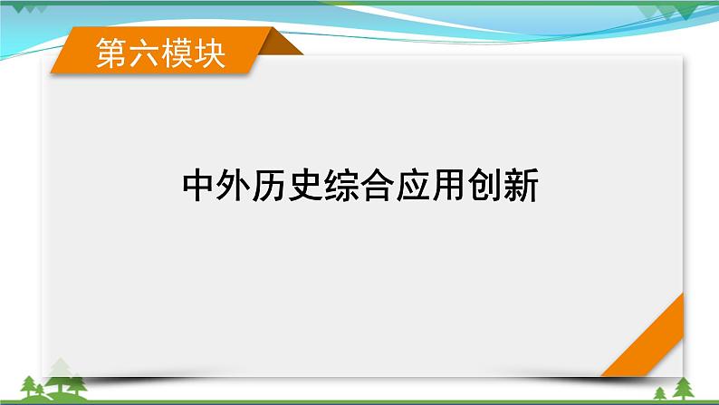 2021届高考历史二轮复习第六模块中外历史综合应用创新第15讲古代丝绸之路影响下的中国与世界 课件01