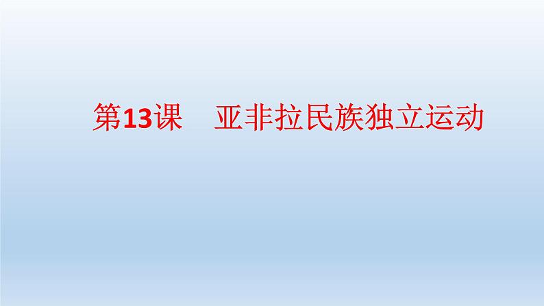 统编版（2019）高中历史 必修中外历史纲要下册 第六单元 第13课 PPT课件01