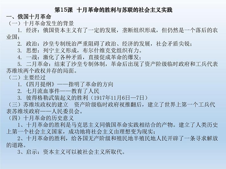 统编版（2019）高中历史 必修中外历史纲要下册 第七单元 第15课 PPT课件04