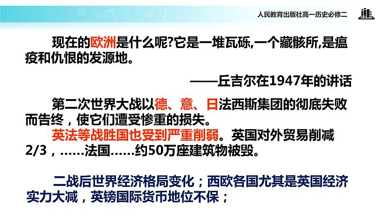 【教学课件】《战后资本主义世界经济体系的形成》（人教）第4页