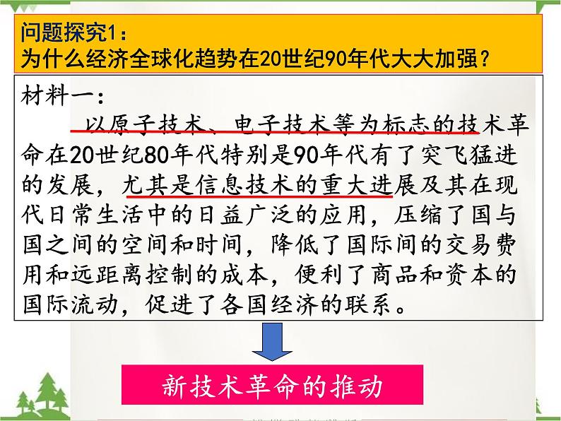 高一历史必修2同步精品课件（人教版）第8单元 第24课 世界经济的全球化趋势05