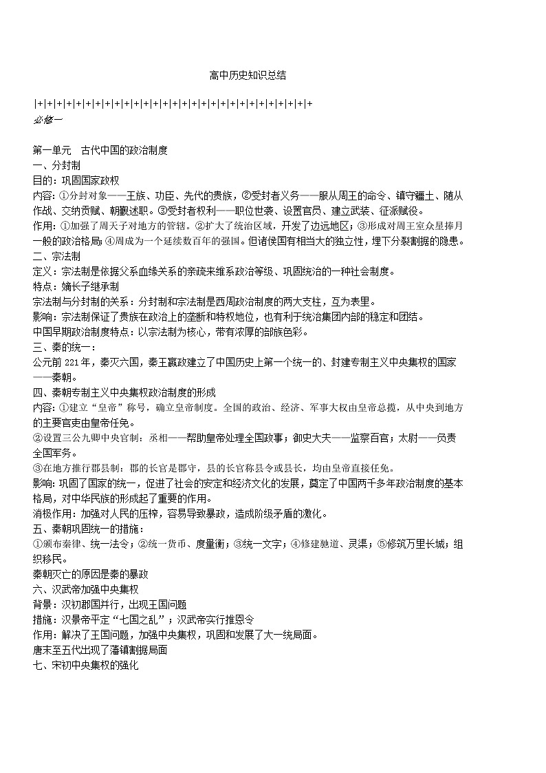历史_高中历史知识总结[人教版]_侧重知识梳理_33页第1页