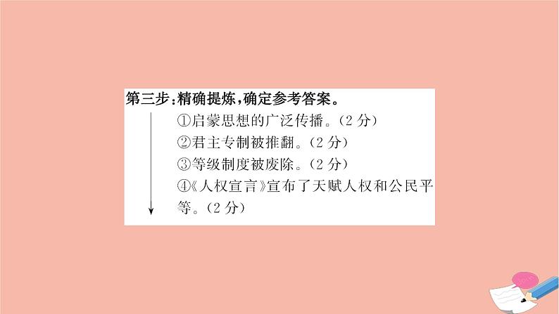 山东专用2021届高考历史二轮考前复习第四篇题型突破揭秘考场的7类满分答题规则题型4非选择题_影响意义类解法与技巧课件06