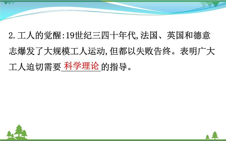 新人教版 必修1高中历史第五单元从科学社会主义理论到社会主义制度的建立5.18马克思主义的诞生课件05