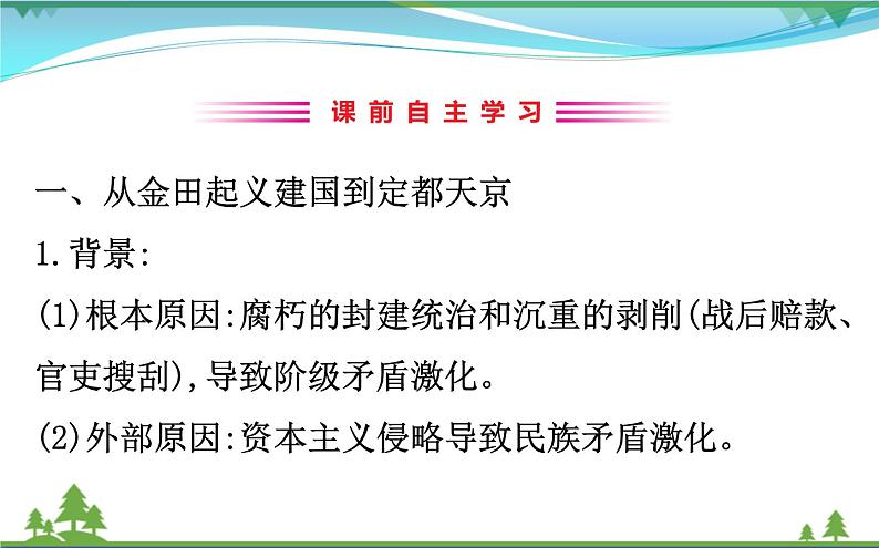 新人教版 必修1高中历史第四单元近代中国反侵略求民主的潮流4.11太平天国运动课件03