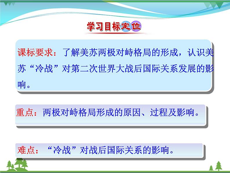 新人教版 必修1高中历史第八单元当今世界政治格局的多极化趋势第25课两极世界的形成课件03