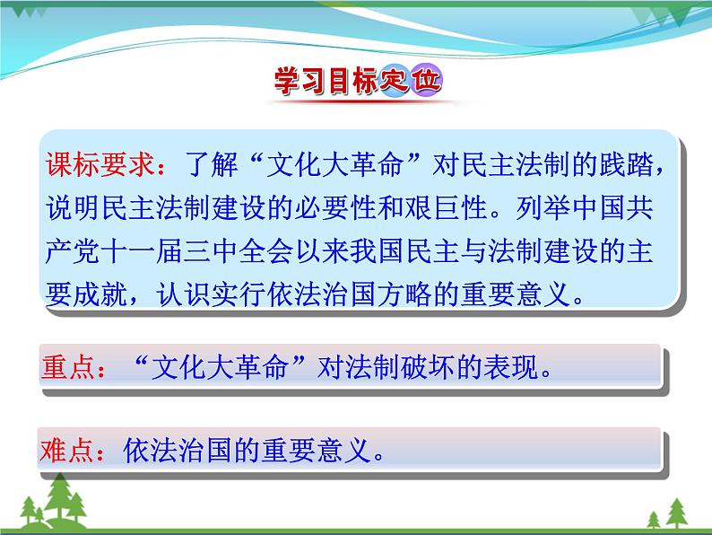 新人教版 必修1高中历史第六单元现代中国的政治建设与祖国统一第21课民主政治建设的曲折发展课件03