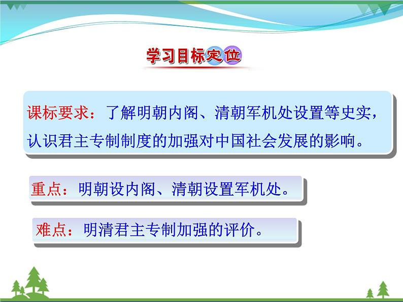 新人教版 必修1高中历史第一单元古代中国的政治制度第4课明清君主专制的加强课件03