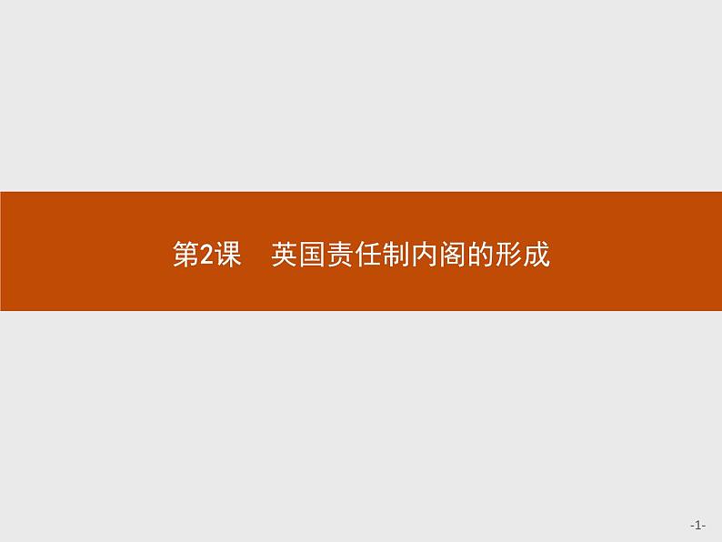 高二历史人教版选修2课件：4.2 英国责任制内阁的形成01