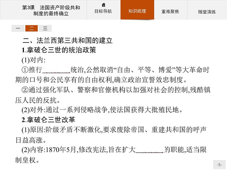 高二历史人教版选修2课件：5.3 法国资产阶级共和制度的最终确立05