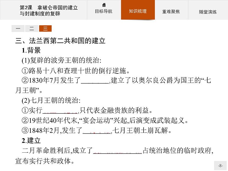 高二历史人教版选修2课件：5.2 拿破仑帝国的建立与封建制度的复辟08