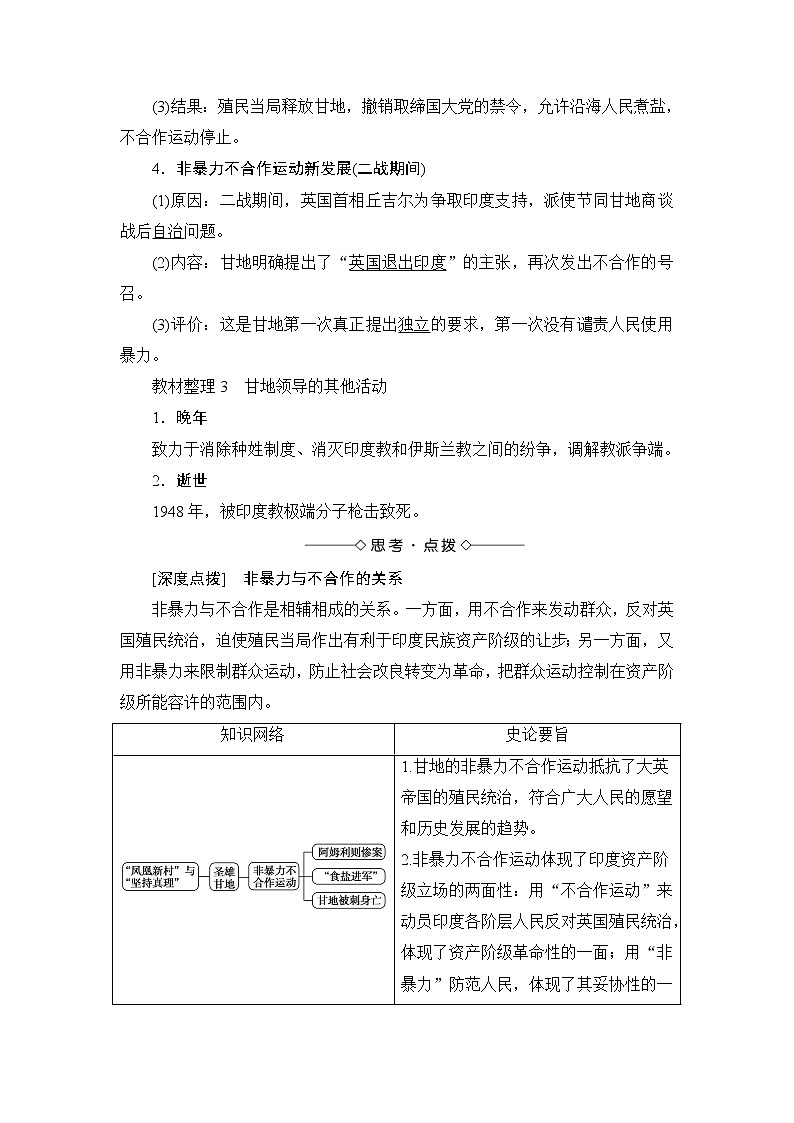 高二历史人教版选修4教师用书：第4单元-第2课圣雄甘地03