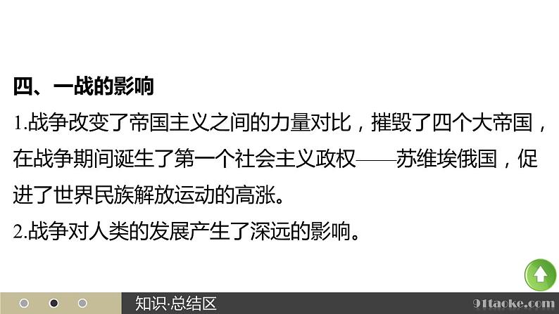 高二历史人教版选修3课件：第一单元 5 第一次世界大战07