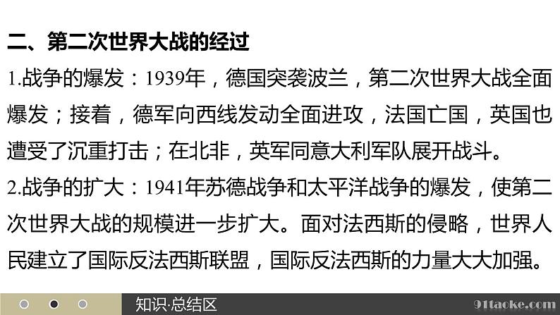 高二历史人教版选修3课件：第三单元 9 第二次世界大战06