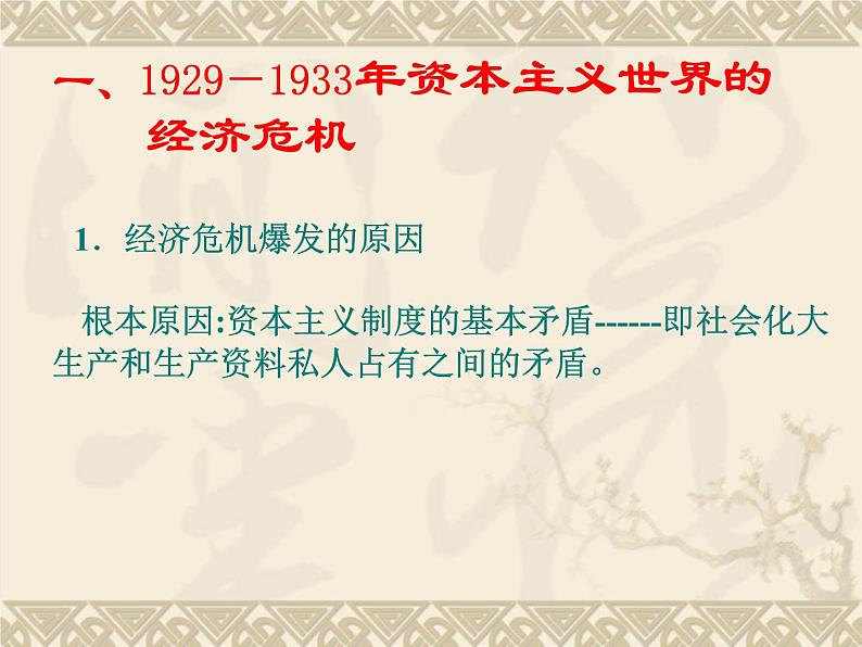 3.1《1929～1933年资本主义经济危机》课件 新人教版选修304