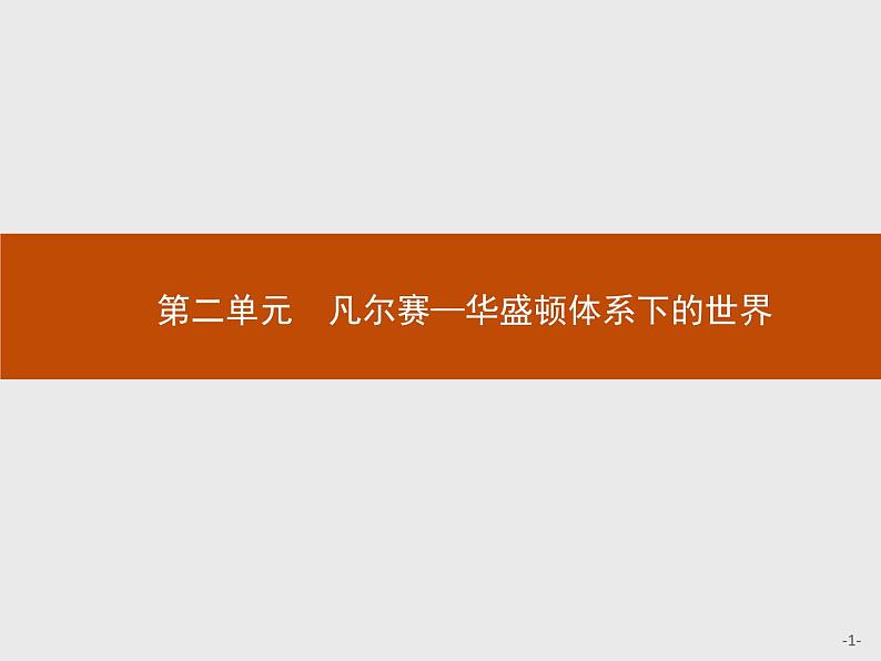 高中历史人教版选修3课件：2.1 巴黎和会课件01