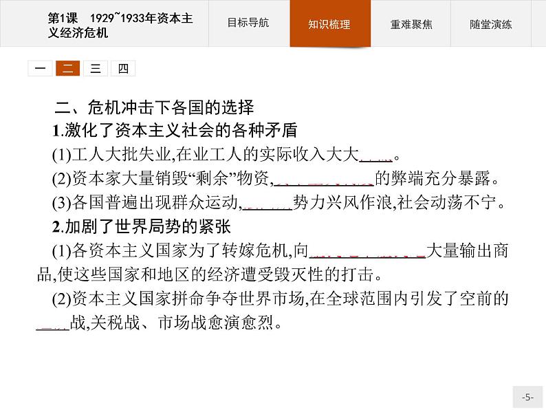 高中历史人教版选修3课件：3.1 1929-1933年资本主义经济危机课件第5页