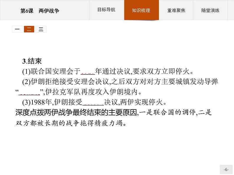 高中历史人教版选修3课件：5.6 两伊战争课件06