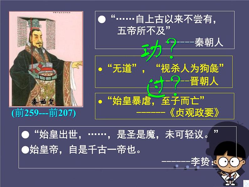 高中历史 1.1 统一中国的第一个皇帝秦始皇5课件 新人教版选修405