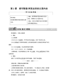 高中人教版 (新课标)2 穆罕默德·阿里改革的主要内容优秀学案设计