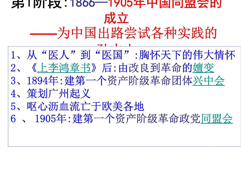 4.1 中国民族民主革命的先行者孙中山 课件4（人教版选修4）06