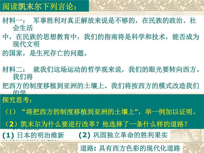 4.3《新土耳其的缔造者凯末尔》课件 新人教版选修408