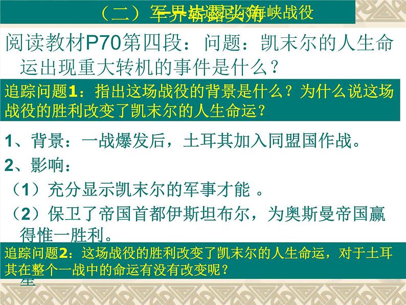 6.3 新土耳其的缔造者凯末尔课件 新人教版选修403