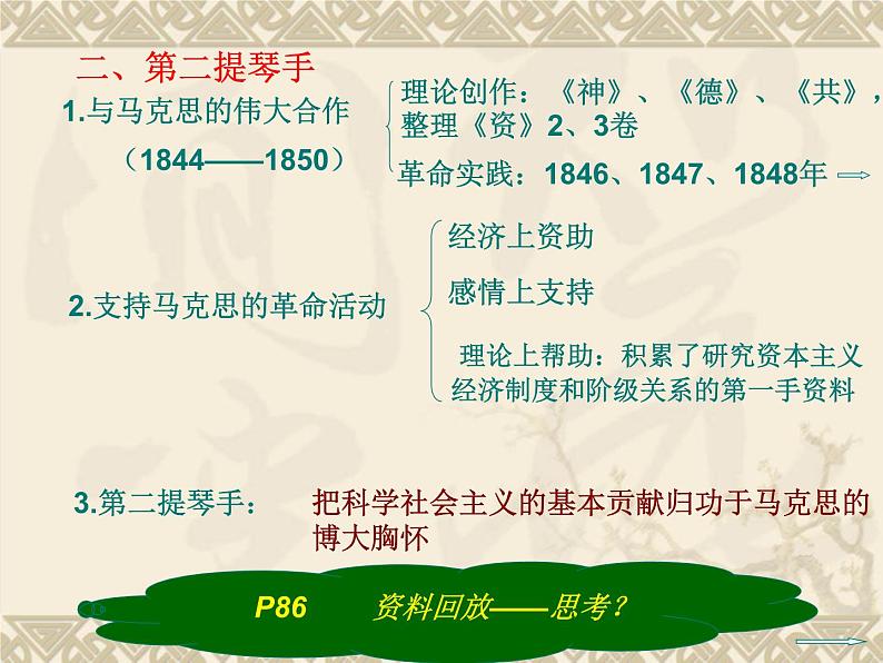 5.2《无产阶级革命导师恩格斯》课件 新人教版选修406