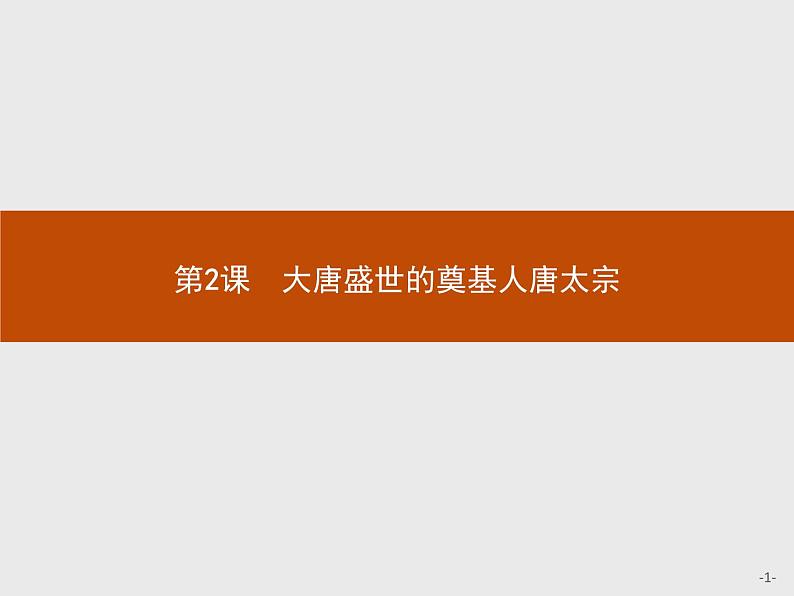 高中历史人教版选修4课件：1.2 大唐盛世的奠基人唐太宗课件01