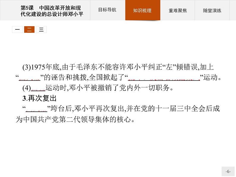 高中历史人教版选修4课件：5.5 中国改革开放和现代化建设的总设计师邓小平课件06