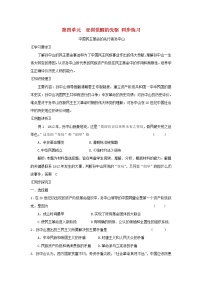 高中历史人教版 (新课标)选修4 中外历史人物评说第四单元 亚洲觉醒的先躯综合与测试课时作业