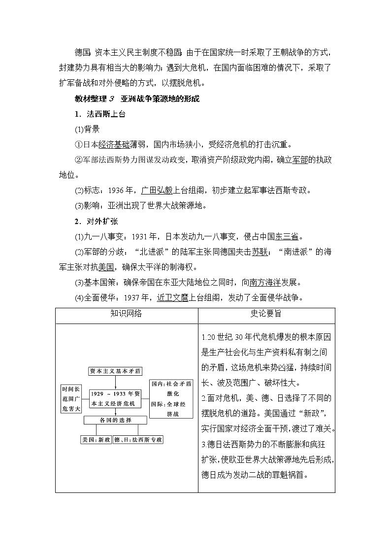 高二历史人教选修3学案：第3单元-第1课 1929--1933年资本主义经济危机 Word版含解析03