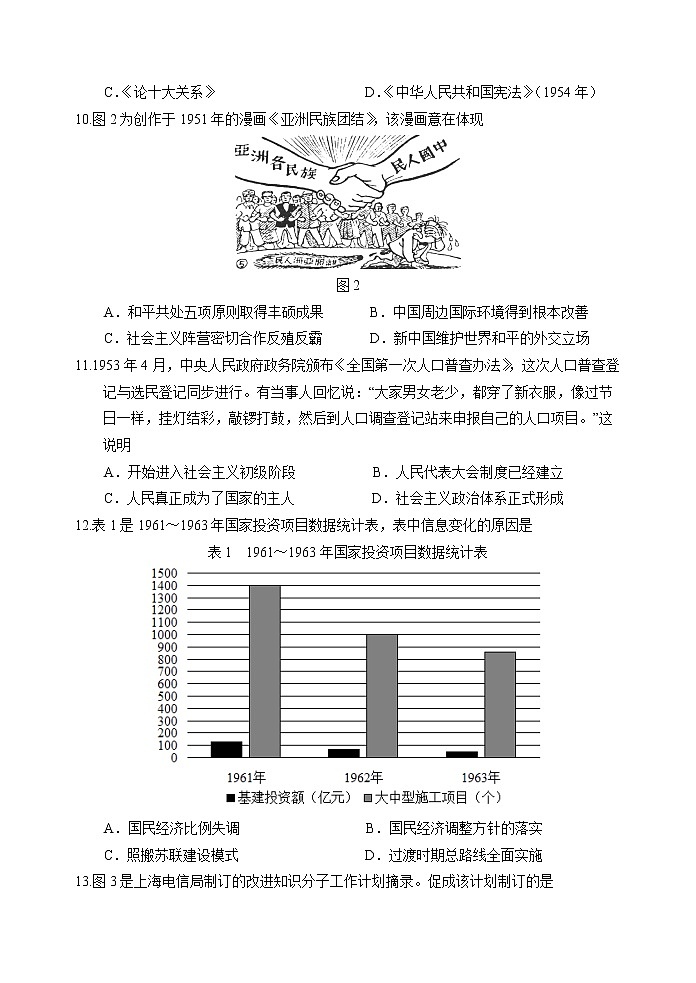 河北省唐山市一中2020-2021学年高二下学期期中考试历史试题+答案03