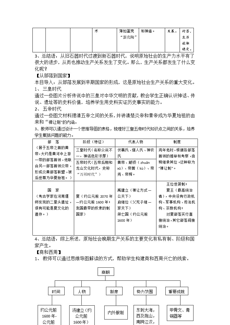 高中历史人教统编版中外历史纲要（上）新视角教学设计 第1课  中华文明的起源与早期国家02