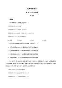 高中政治思品人教统编版选择性必修1 当代国际政治与经济感受世界多极化综合训练题