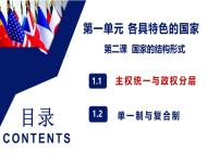 高中政治思品人教统编版选择性必修1 当代国际政治与经济主权统一与政权分层备课课件ppt