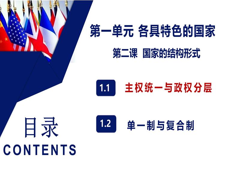 【课件】统编版高中政治选择性必修1《当代国际政治与经济》2.1 主权统一与政权分层第1页