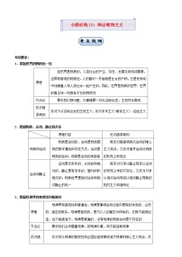 新高考2021届高考政治小题必练15辩证唯物主义