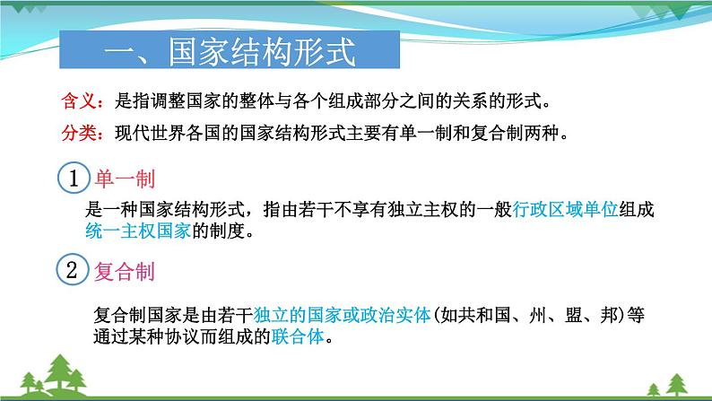 2.2 单一制与复合制  统编版新教材·选择性必修一（含视频）第8页