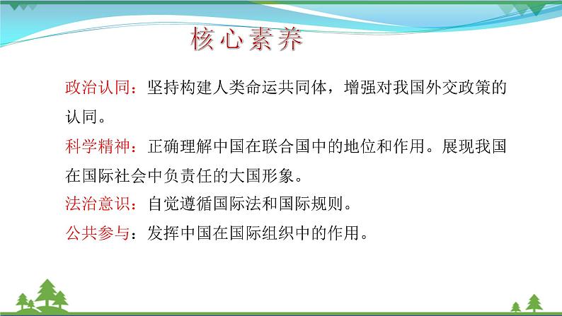 统编版高中思想政治选择性必修1《当代国际政治与经济》9.1 中国与联合国 课件+素材03