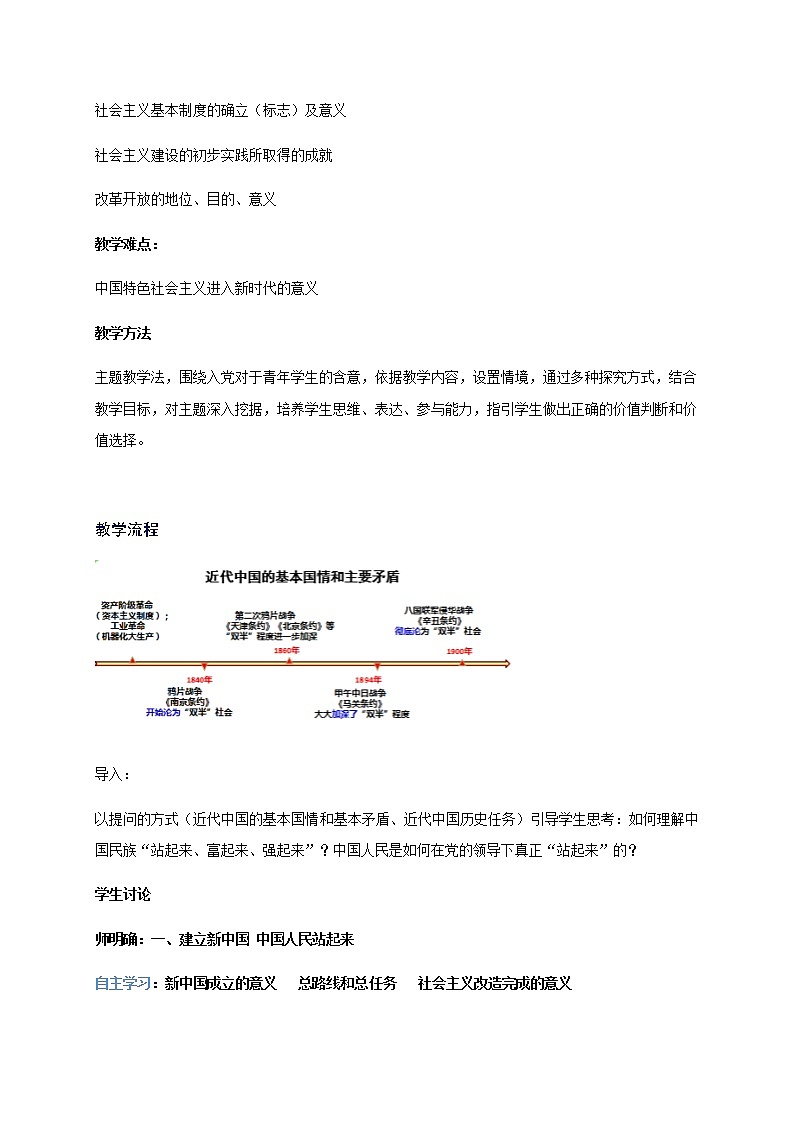 1.2 中国共产党领导人民站起来、富起来、强起来 教学设计-【新教材】高中政治统编版（2019）必修三第2页