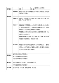 人教统编版必修3 政治与法治基层群众自治制度教案及反思