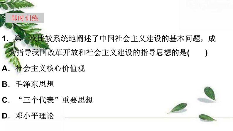 统编版高中政治必修一 3.2中国特色社会主义的创立、发展和完善 课件第8页