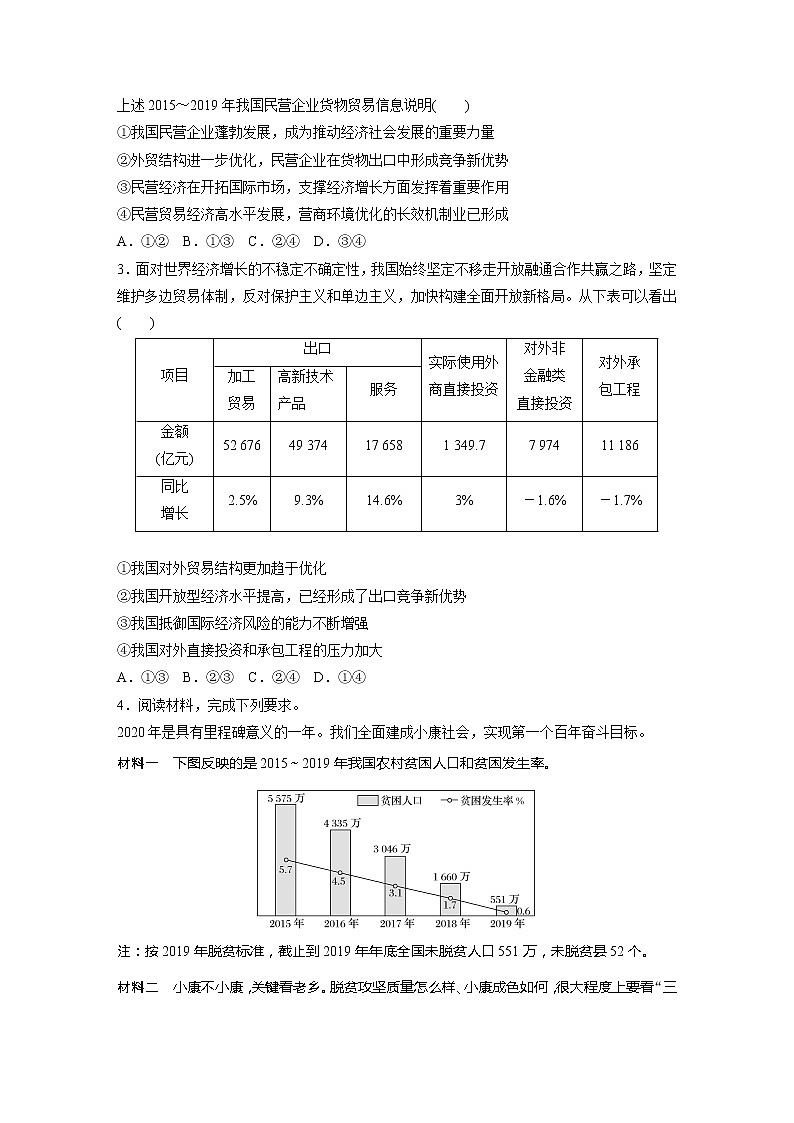 2022届高考政治一轮复习专题29练　经济生活中的图表题第2页