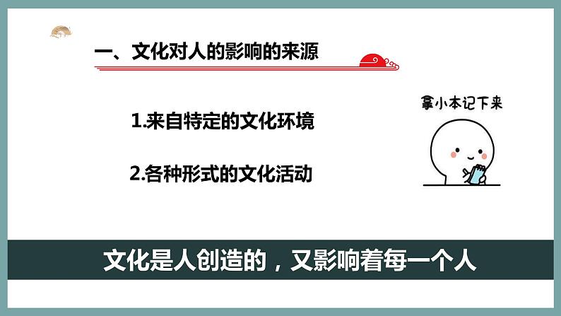 高中政治人教版必修三文化生活2.1感受文化影响（共30张ppt)课件第7页