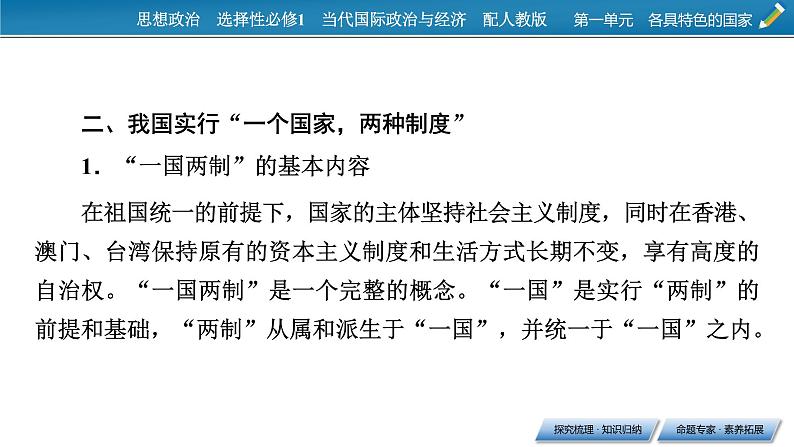 2021-2022学年新教材部编版政治选择性必修1课件：第一单元+综合探究+国家安全与核心利益05