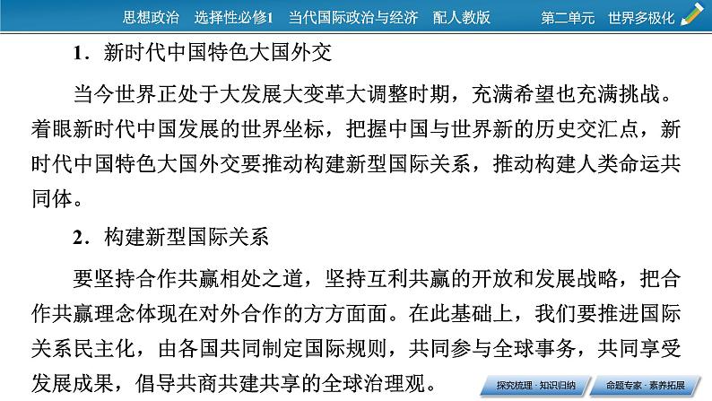 2021-2022学年新教材部编版政治选择性必修1课件：第二单元+综合探究+贡献中国智慧第3页