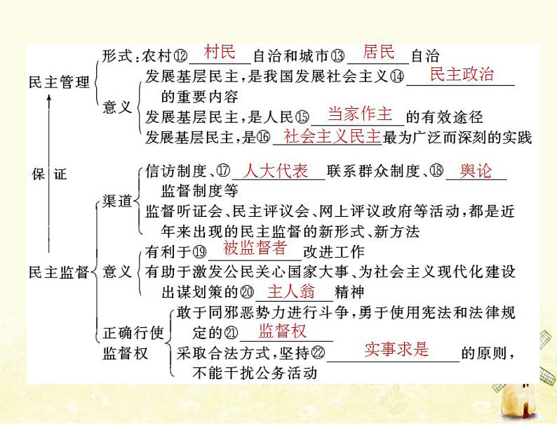 2022届高考政治一轮复习第一单元公民的政治生活第二课我国公民的政治参与课件必修2第4页